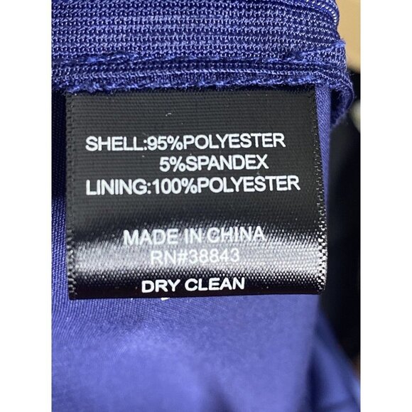 Sam Edelman Womens Faux Wrap Wide‎ Leg Tied Waist Navy Blue Jumpsuit Size 2 - Picture 6 of 8